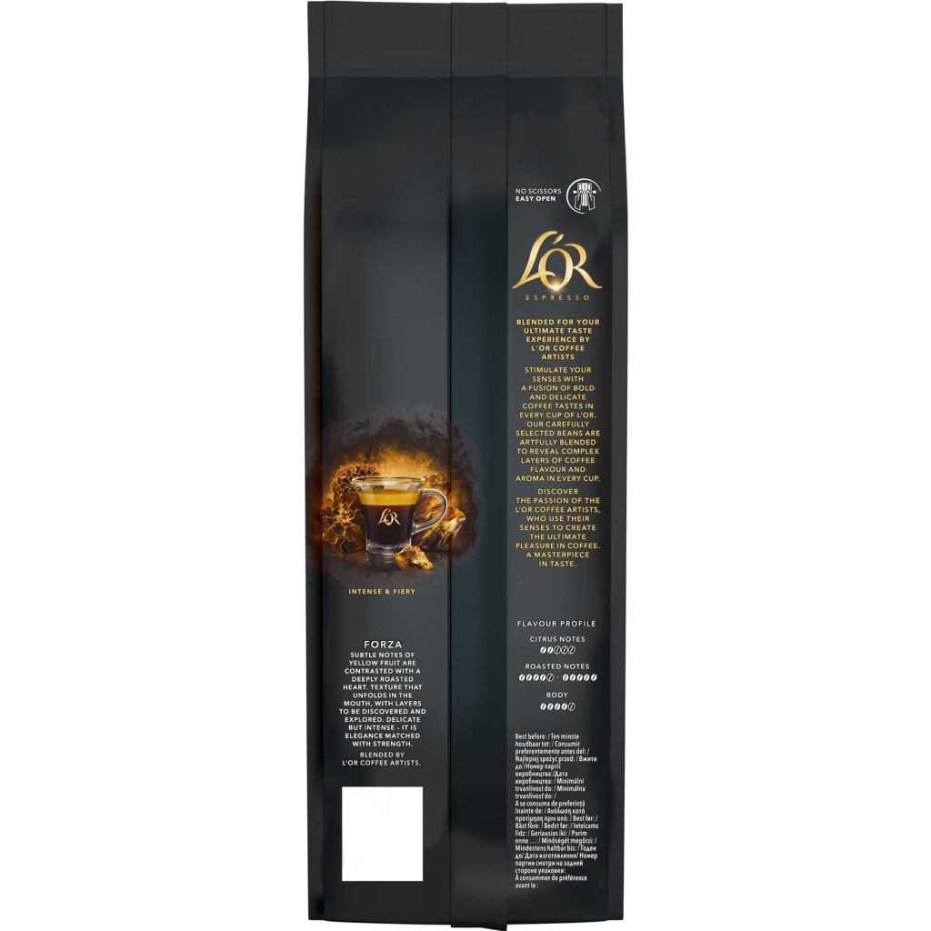 Кава L'OR Espresso Forza 100% Арабіка в зернах 500 г (8711000324141) - зображення 3