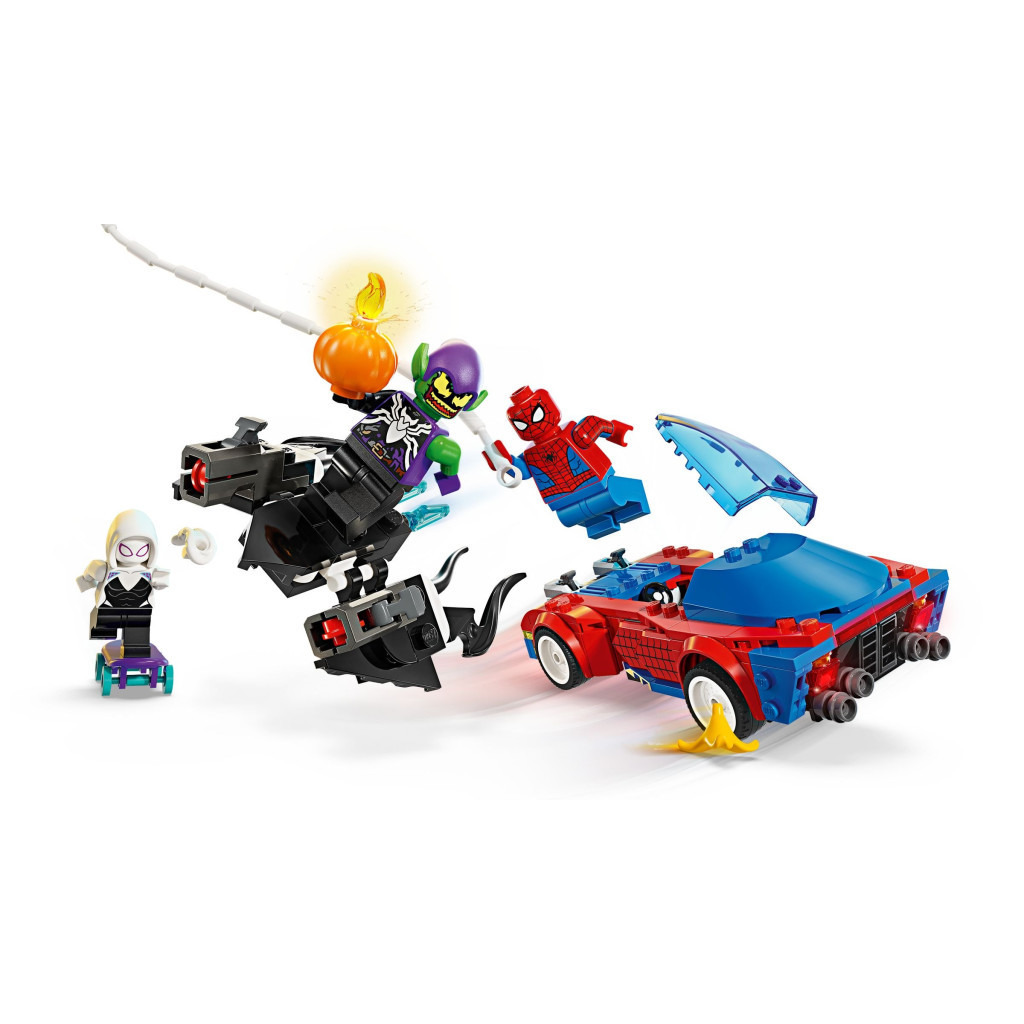 Конструктор LEGO Super Heroes Автомобіль для перегонів Людини-Павука й Зелений Гоблін з отрутою Венома 227 детале (76279) - зображення 3