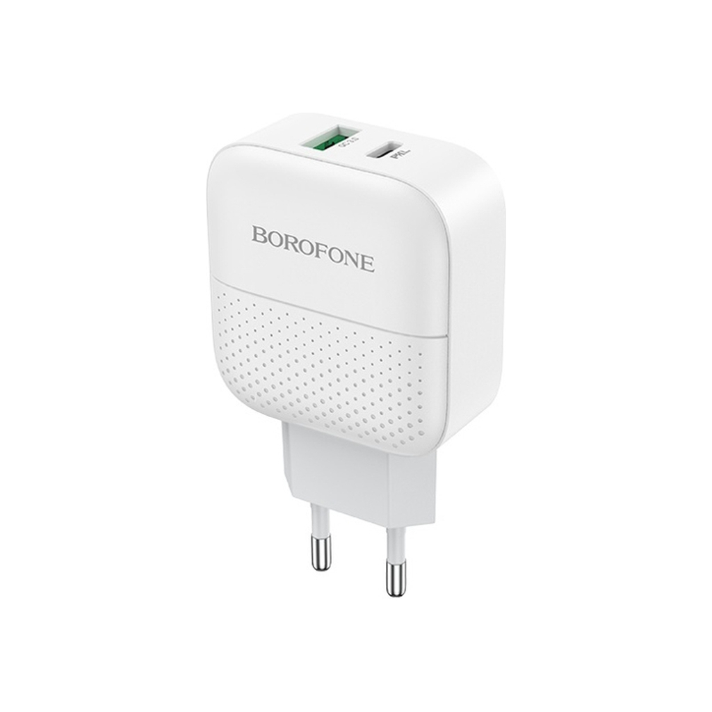 Зарядний пристрій BOROFONE BA46A Premium White (BA46AW) - зображення 1