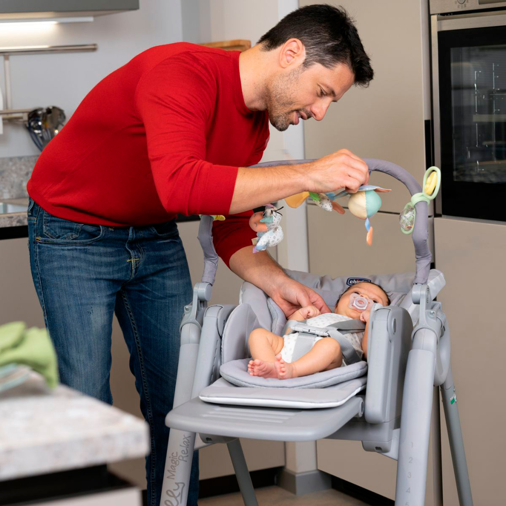 Стілець для годування Chicco Polly Magic Relax New Сіро-блакитний (79502.96) - зображення 8