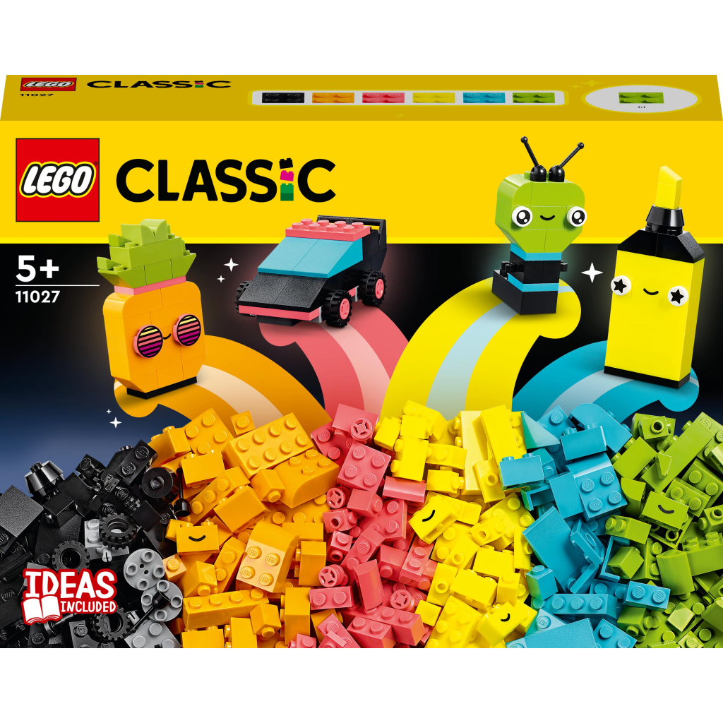 Конструктор LEGO Classic Творчі неонові веселощі 333 деталі (11027) - зображення 1