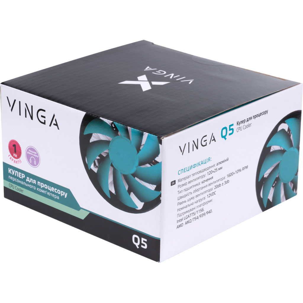 Кулер до процесора Vinga Q5 арх - зображення 9