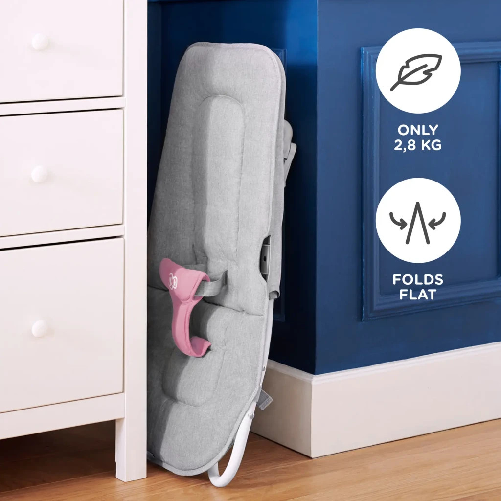 Крісло-гойдалка Kinderkraft шезлонг Felio 2 Peony Rose (5902533921096) - зображення 9