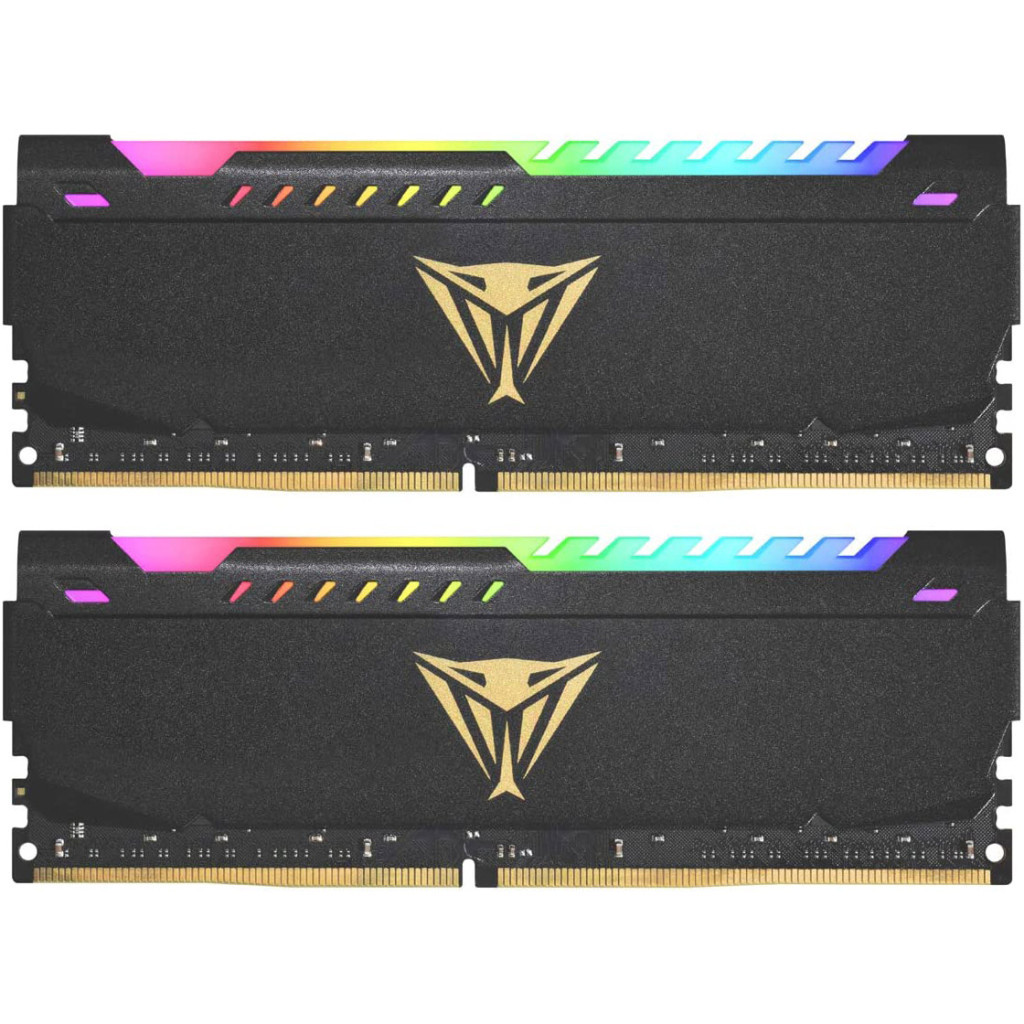 Модуль пам'яті для комп'ютера DDR4 64GB (2x32GB) 3600 MHz Viper Steel RGB Patriot (PVSR464G360C0K) - зображення 1