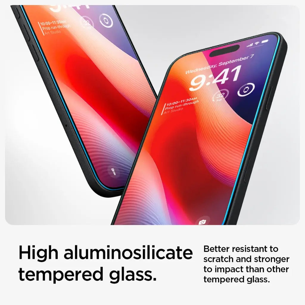 Скло захисне Spigen iPhone 16/15 Glas tR SLIM HD (1 Pack) (AGL06910) - зображення 3