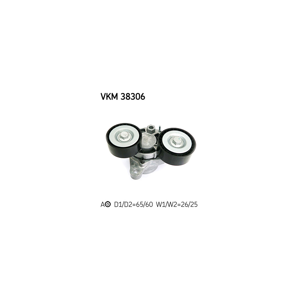 Ролик натягувача ременя SKF VKM 38306 - зображення 1