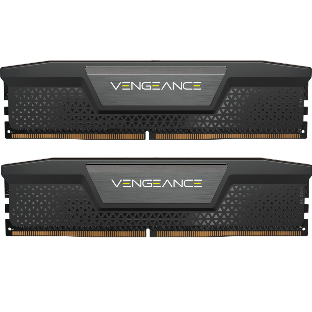 Модуль пам'яті для комп'ютера DDR5 32GB (2x16GB) 6000 MHz Vengeance Black Corsair (CMK32GX5M2E6000C36) - зображення 1