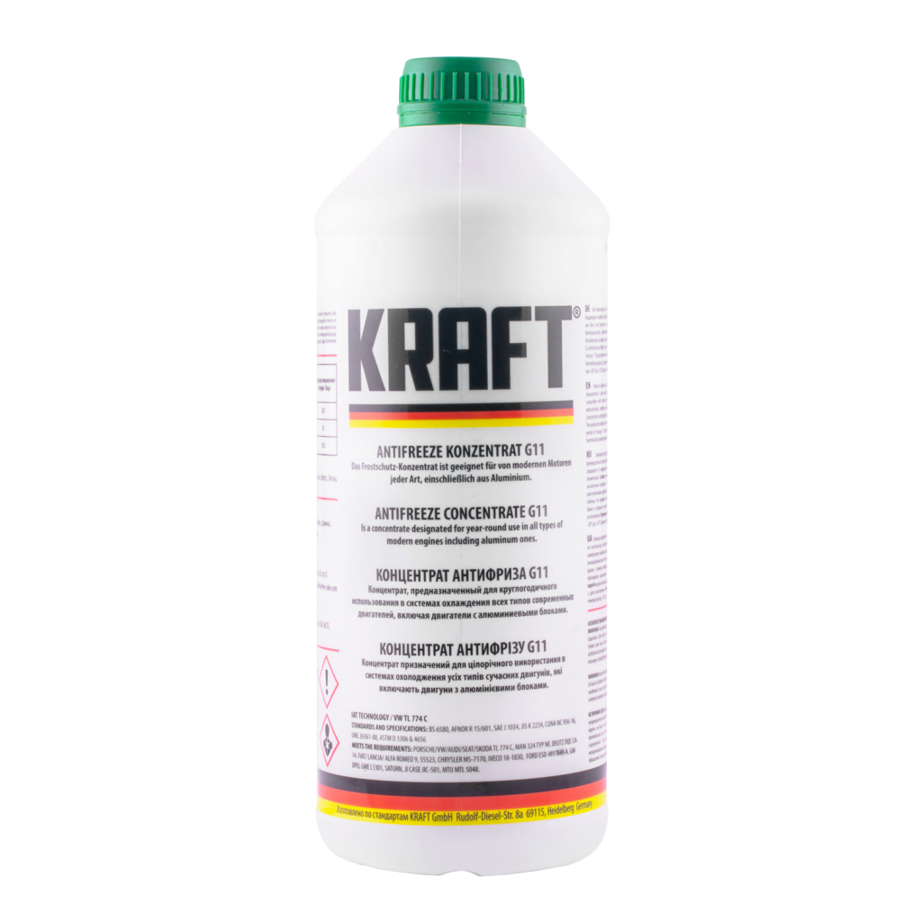 Антифриз KRAFT G11 (зелений) 1,5л (KF118) - зображення 1