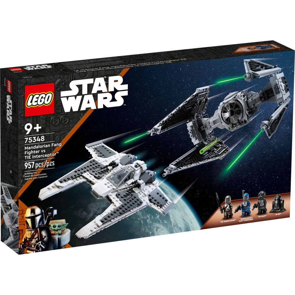 Конструктор LEGO Star Wars Мандалорський винищувач проти Перехоплювача TIE 957 деталей (75348) - зображення 1