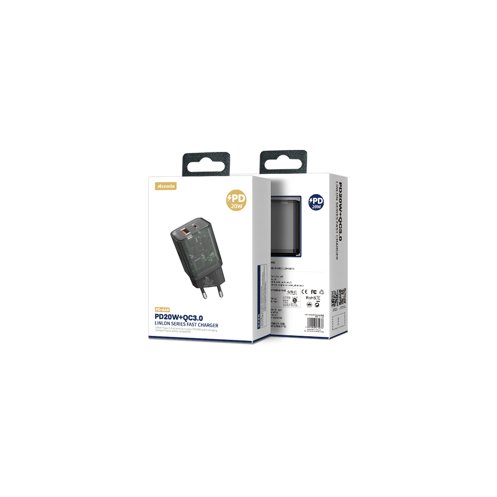 Зарядний пристрій Proda Xinrui A49 Fast Cherge 20W + Quick Charge (PD-A49-BK) - зображення 4