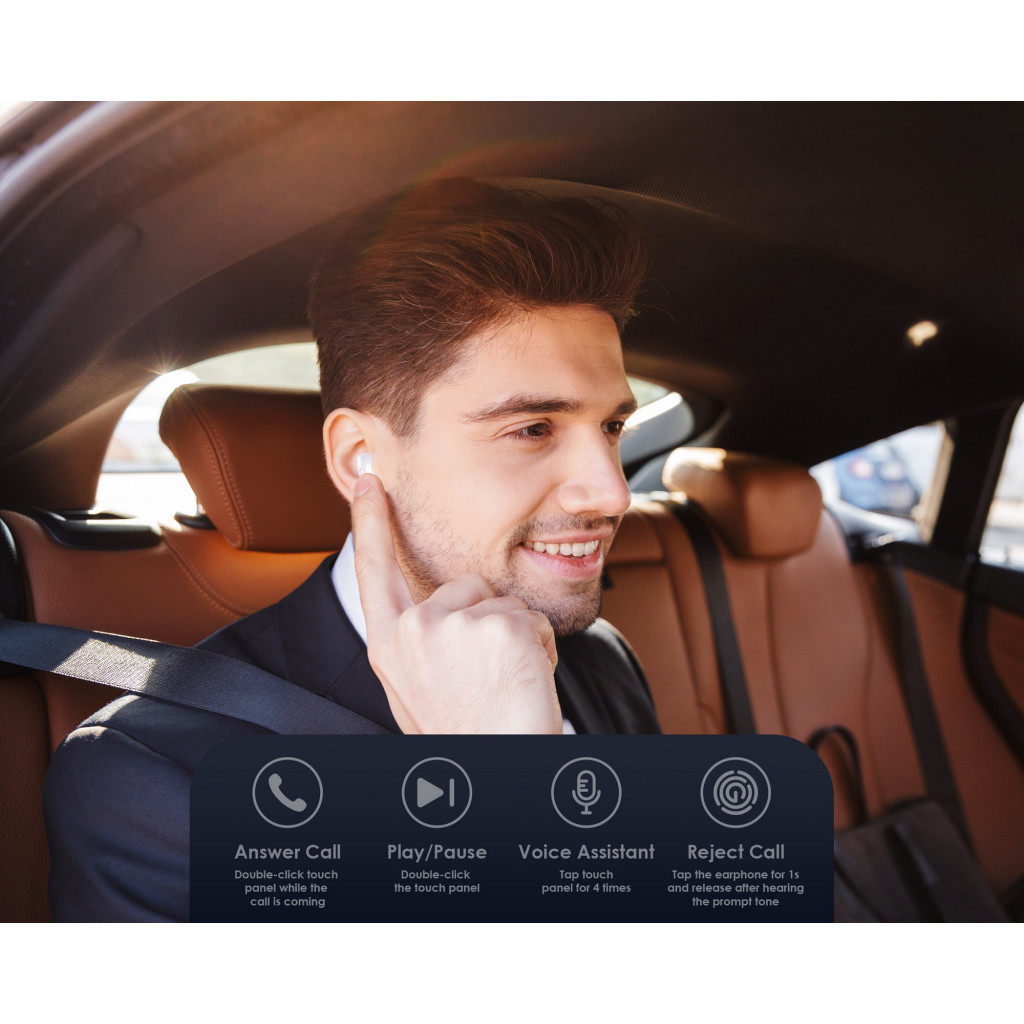 Навушники Tecno Minipods M1 Mono White (4895180759475) - зображення 2