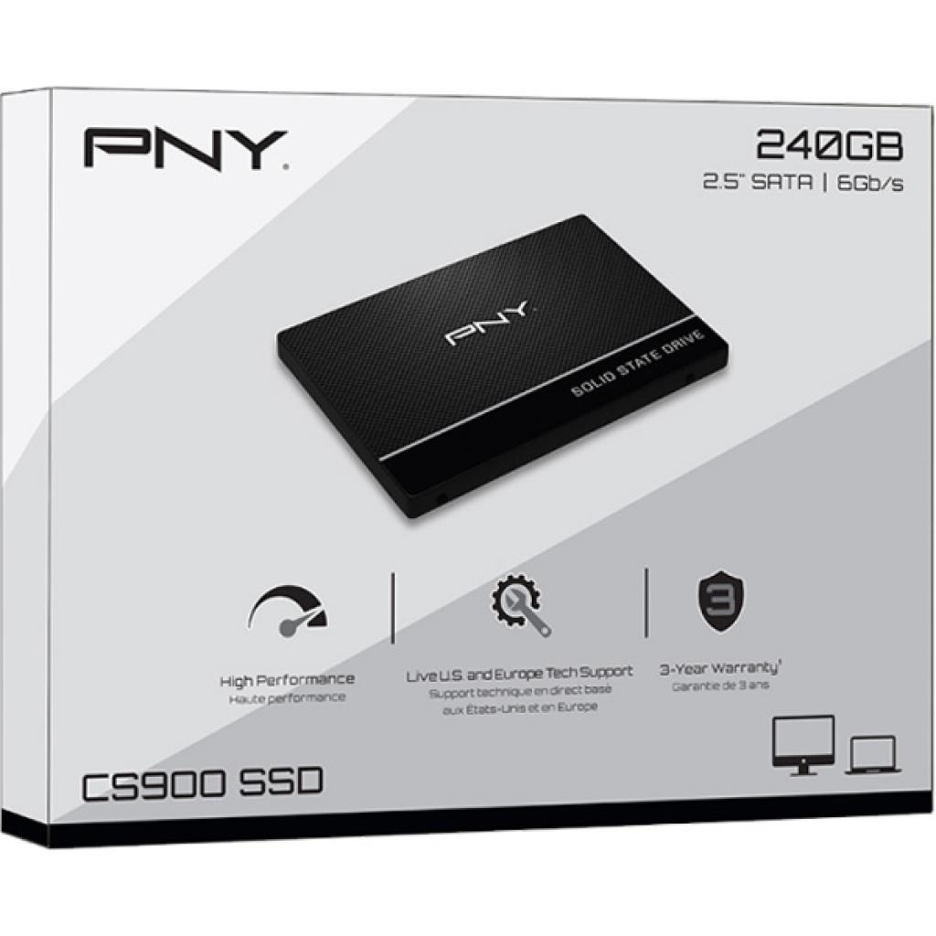 Накопичувач SSD 2.5" 240GB PNY (SSD7CS900-240-PB) - зображення 4