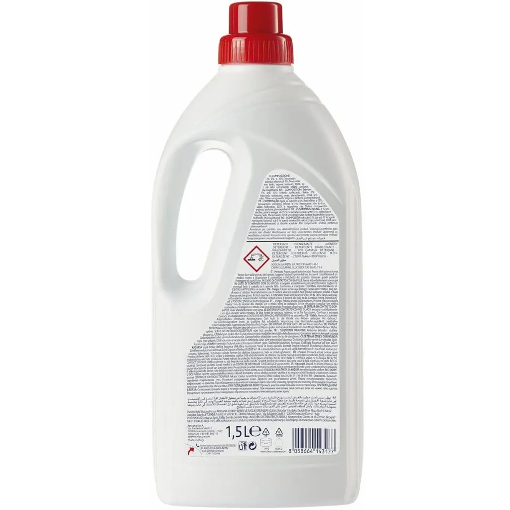 Гель для прання Chicco Active Дезінфікуючий 1.5 л (8058664143177) - зображення 3