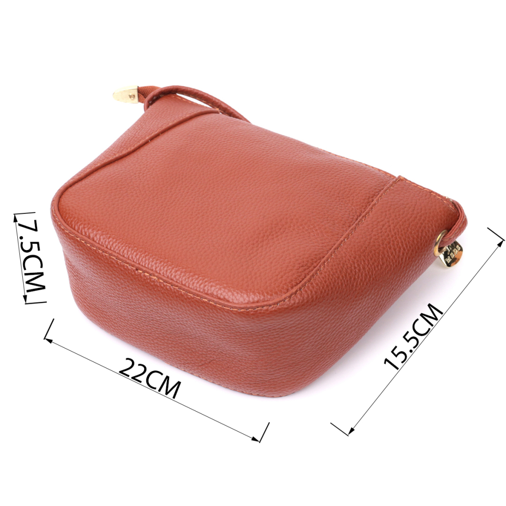 Сумка Vintage Жіноча через плече з натуральної шкіри Коричнева (22300) - зображення 3