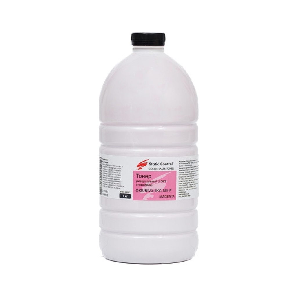 Тонер Static Control Okidata 3 (Glossy) 1кг magenta фасування (OKIUNIV3-1KG-MA-P) - изображение 1
