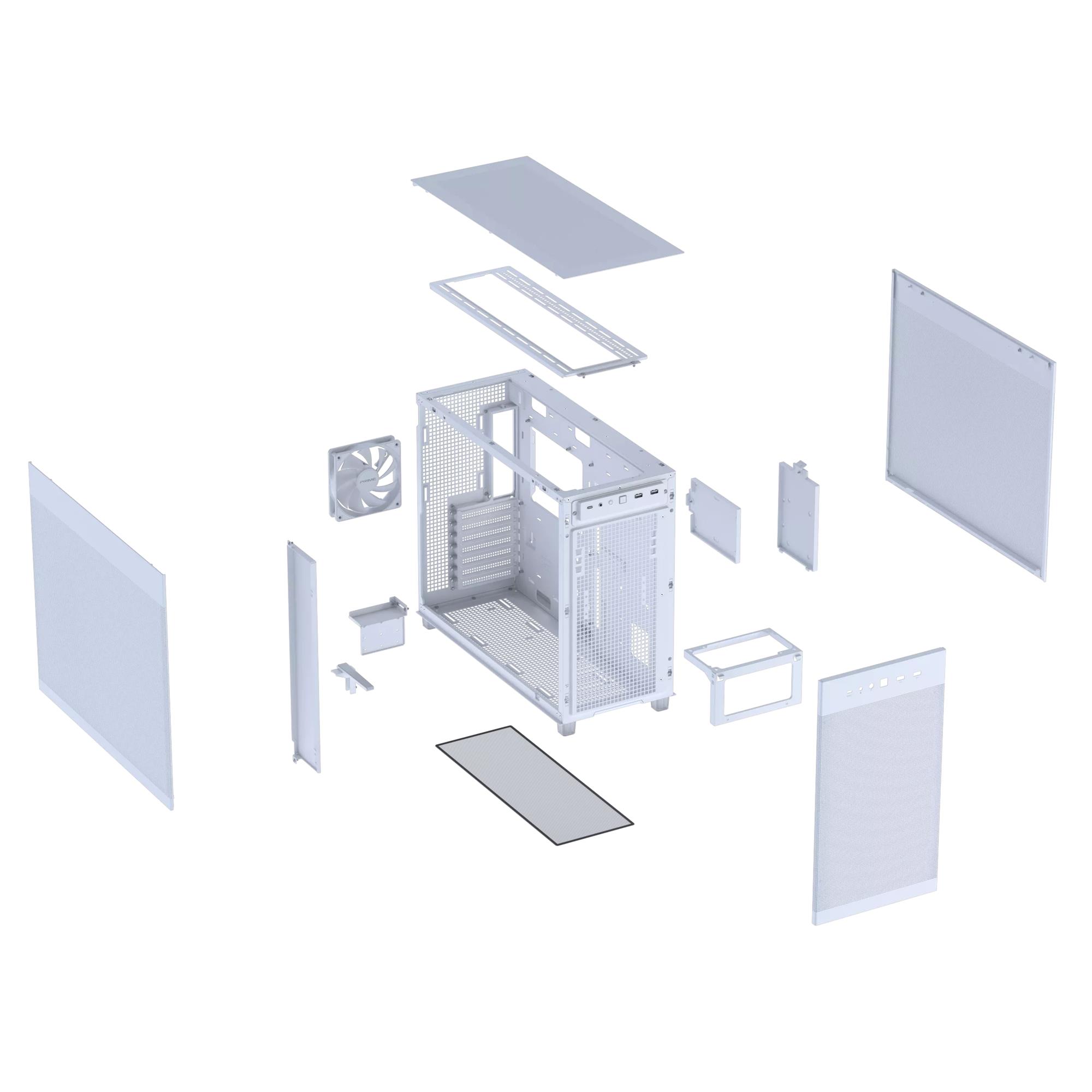 Корпус Asus Prime AP303 Mesh White (90DC00V3-B39000) - зображення 3