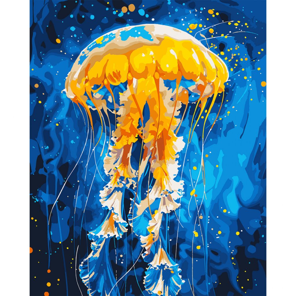 Картина по номерам Santi Танець медузи, 40*50см, LED підсвітка (955067) - зображення 1
