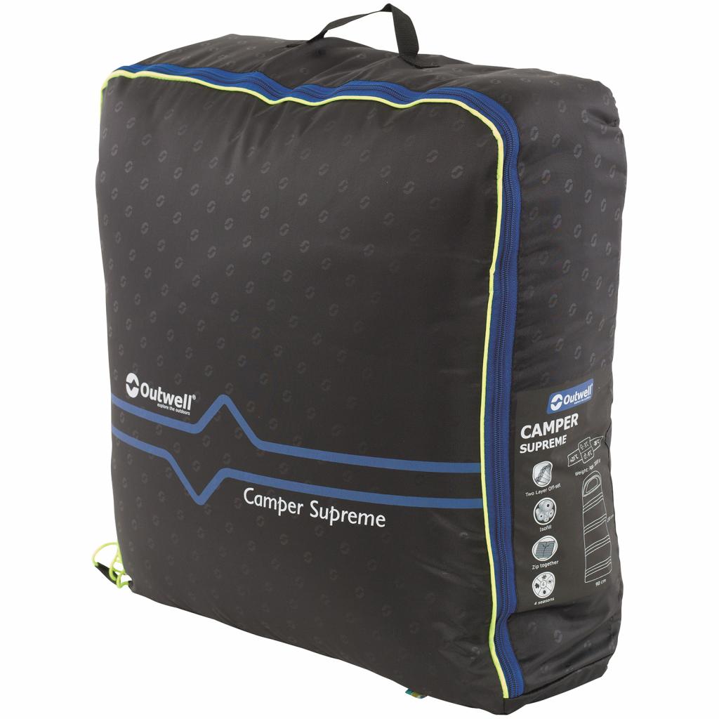 Спальний мішок Outwell Camper Supreme -9C Petrol Blue Left (928745) - зображення 7