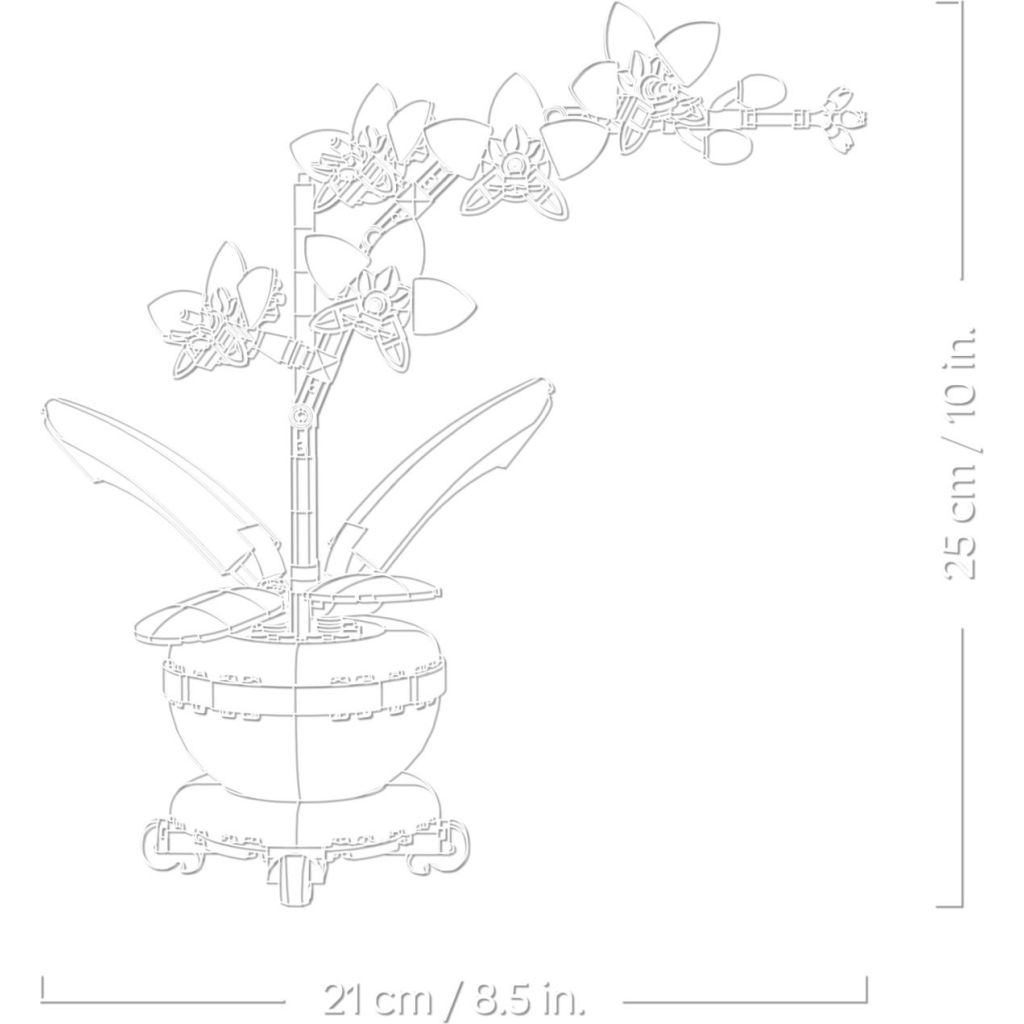 Конструктор LEGO Botanicals Міні орхідея (10343) - зображення 6