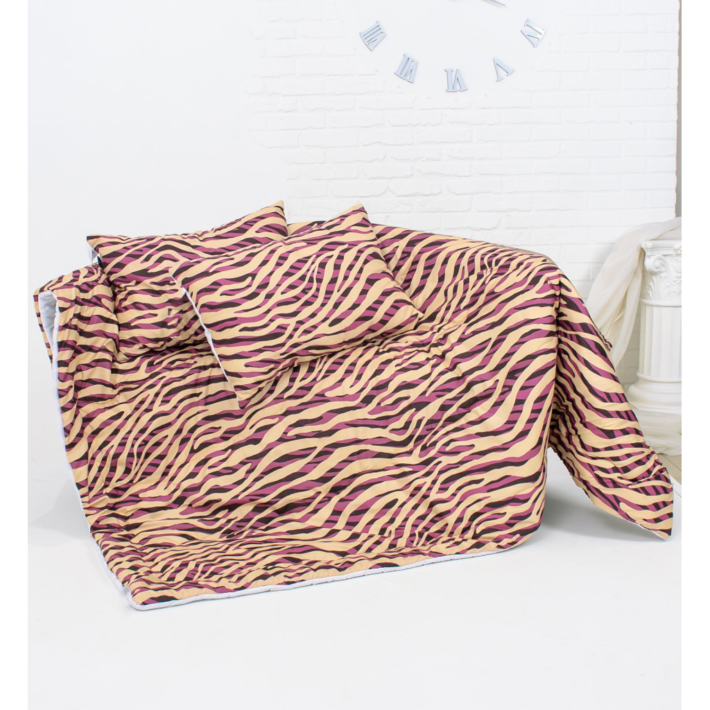 Ковдра MirSon Набір антиалергенний BamBoo Зима №3639 Print Line Visano + 2 подушки середні 200х220+2х50х70 (2200004840239) - зображення 3