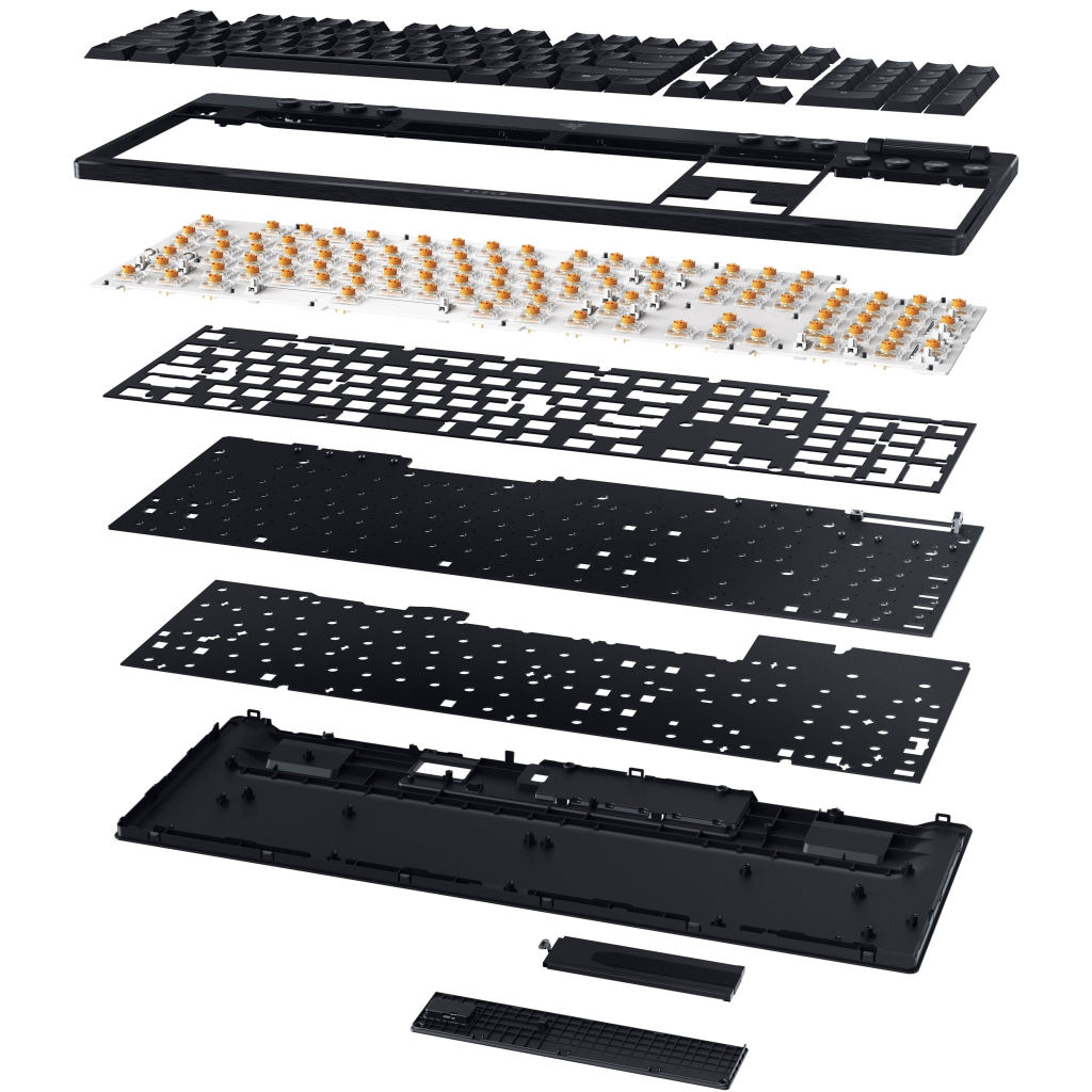 Клавіатура Razer BlackWidow V4 Low-Profile Wireless/Bluetooth/USB Yellow switch UA Black (RZ03-05271500-R3M1) - зображення 9