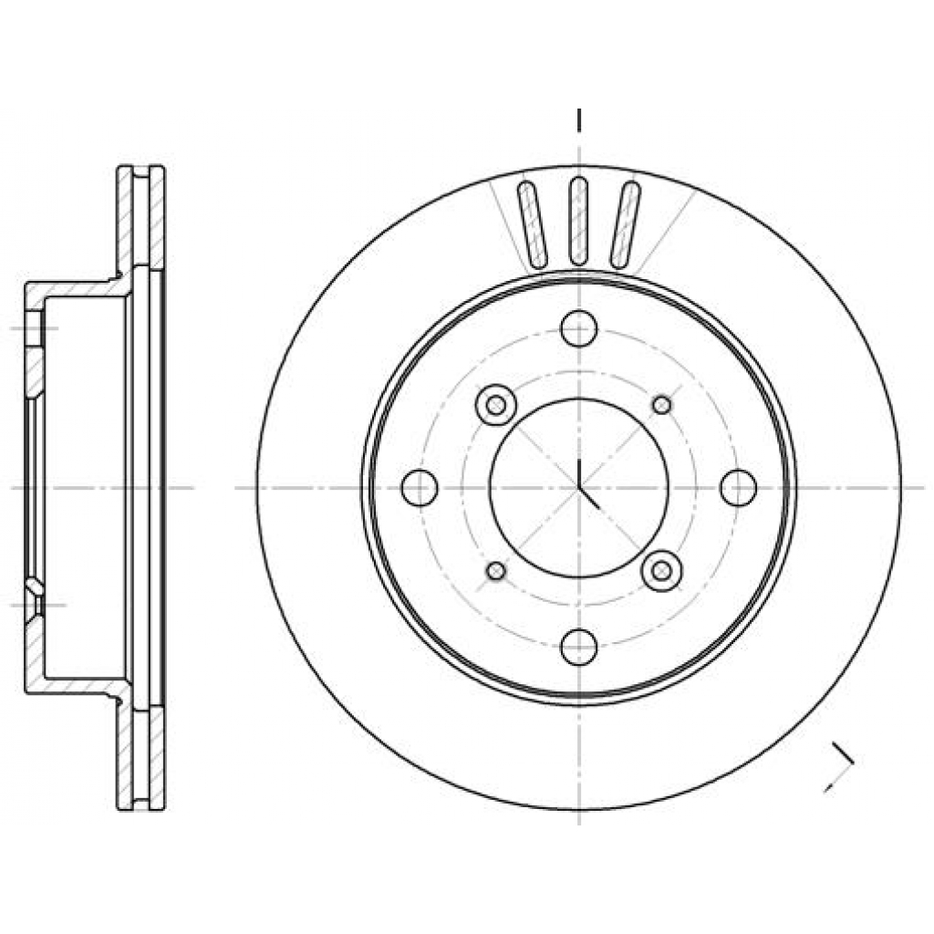 Гальмівний диск REMSA 6399.10 - зображення 1