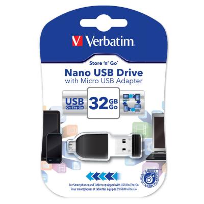 USB флеш накопичувач Verbatim 32GB Nano with OTG USB 2.0 (49822) - зображення 7