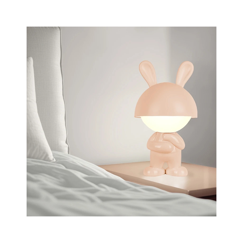 Нічник Kite Світильник LED з акумулятором Dreamy Bunny, персиковий (K25-315-1-4) - зображення 5