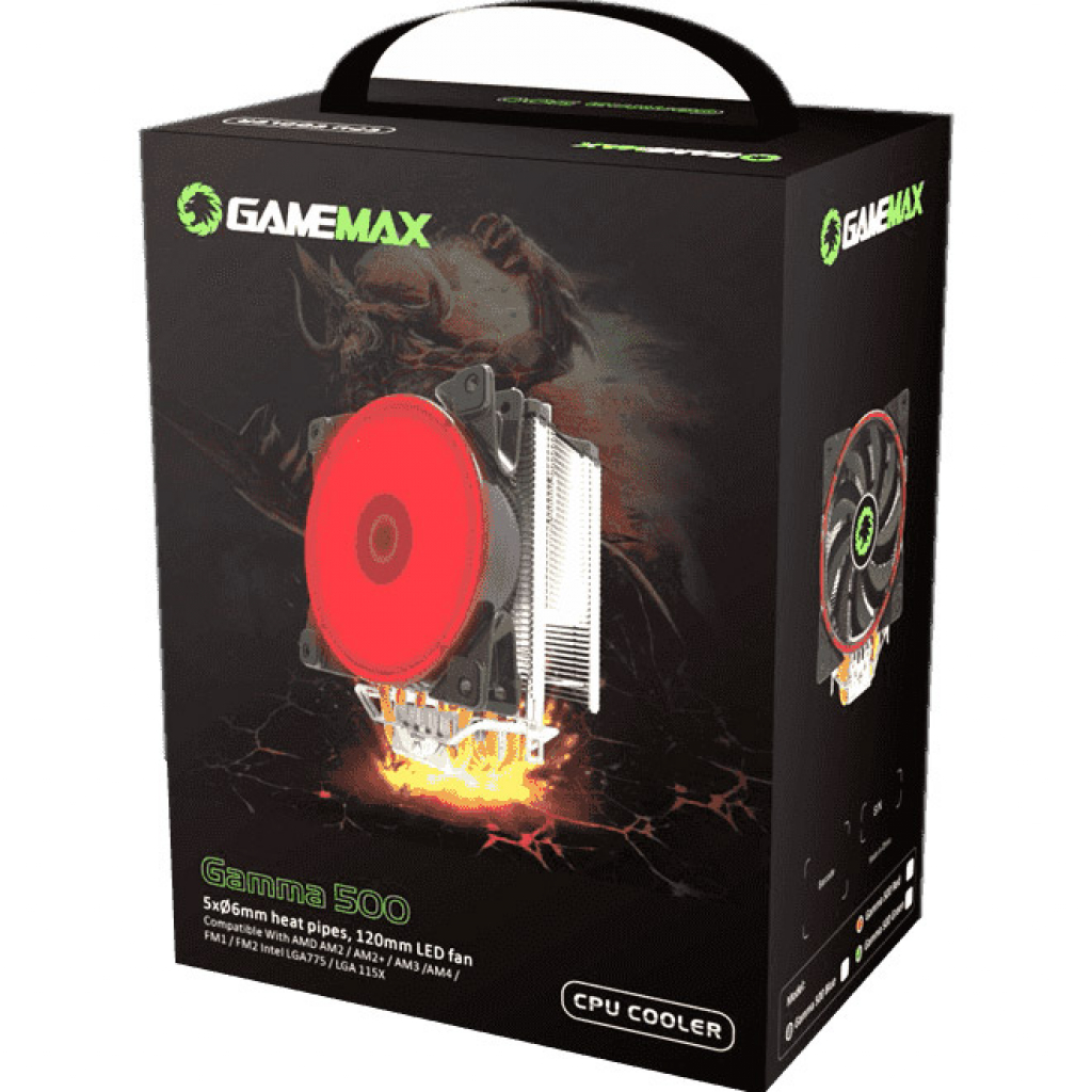 Кулер до процесора Gamemax Gamma 500-Green - зображення 6