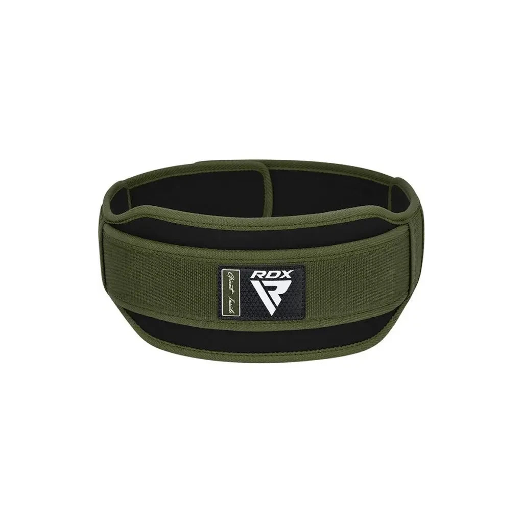 Атлетичний пояс RDX RX5 Double Belt неопреновий Army Green M (WBD-RX5AG-M) - зображення 3