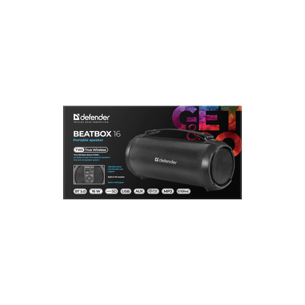 Акустична система Defender Beatbox 16 Black (65216) - зображення 4
