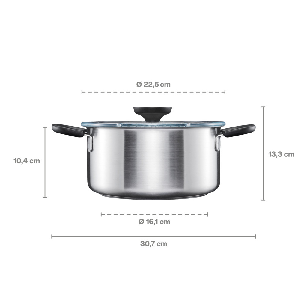 Каструля Fiskars Functional Form з кришкою 3 л (1072316) - зображення 6