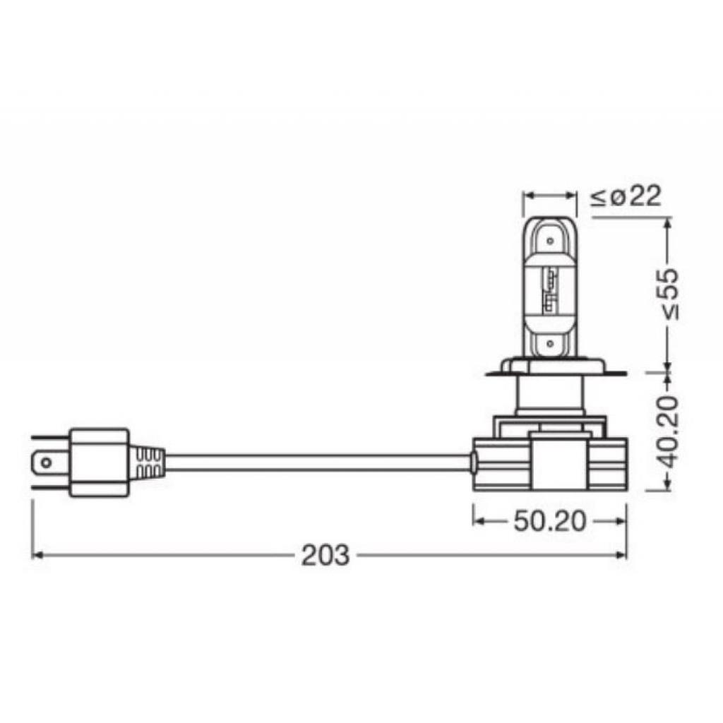 Автолампа Osram світлодіодна (OS 9726CW) - зображення 3