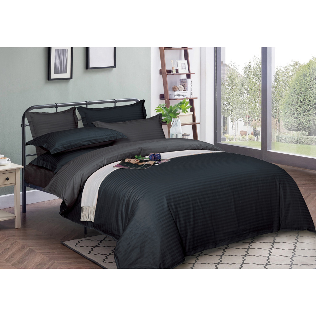 Підковдра MirSon Satin Stripe 30-0021 + 30-0012 Yamindi 200х220 см (2200005268247) - зображення 1