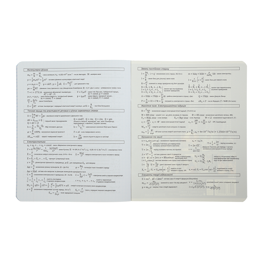 Зошит ZiBi предметний CUTE CAT, 36 аркушів, клітинка, фізика (ZB.1731-27) - зображення 7