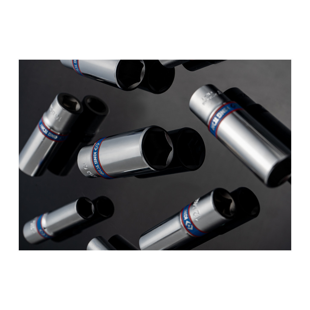 Набір головок KING TONY 3/8" 8 шт. 10-19 мм (3508MR10) - зображення 2