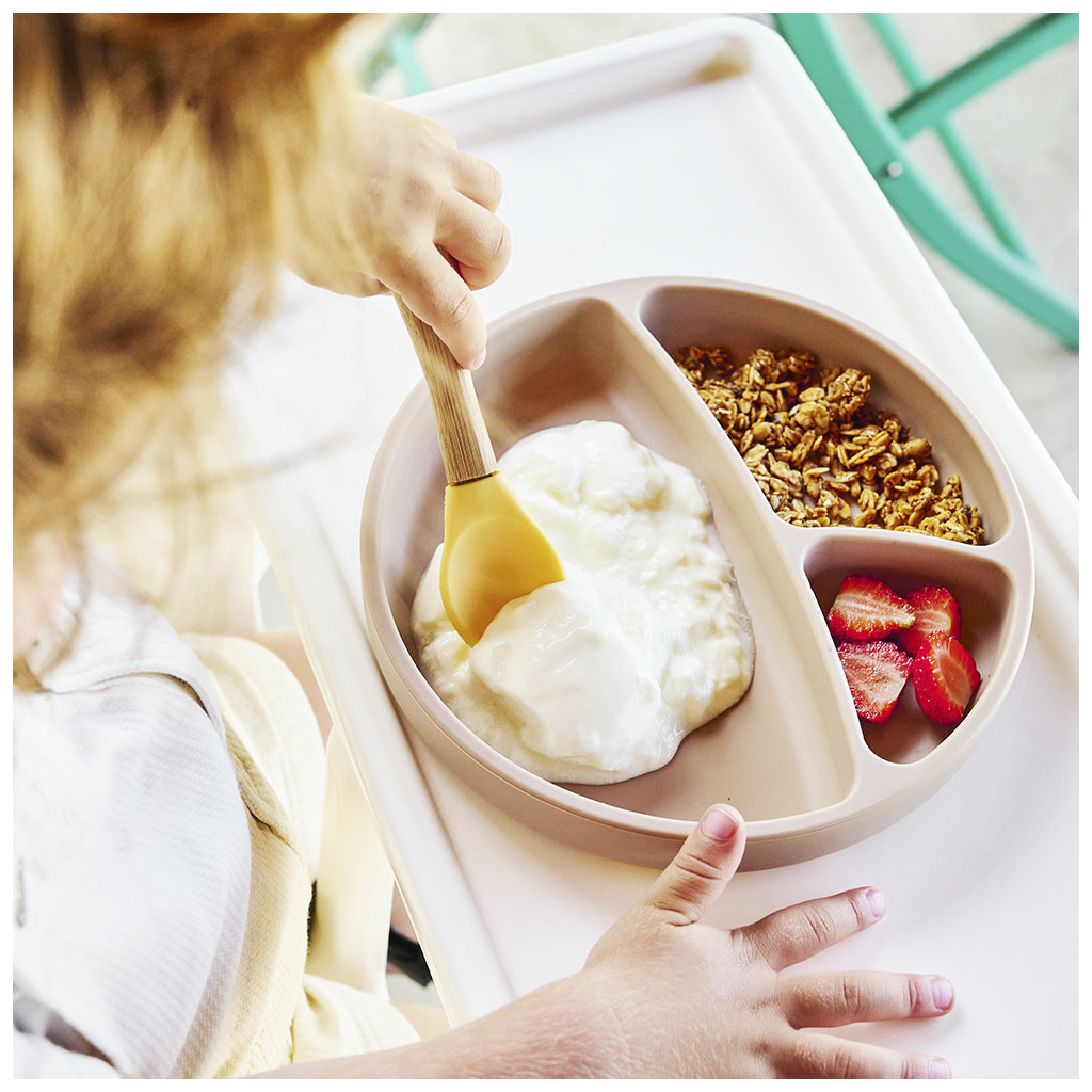 Тарілка дитяча MinikOiOi Portions секційна Mellow Yellow (101050006) - picture 6