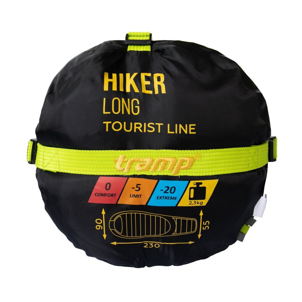 Спальний мішок Tramp Hiker Long Olive/Grey L (TRS-051L-L) - зображення 11