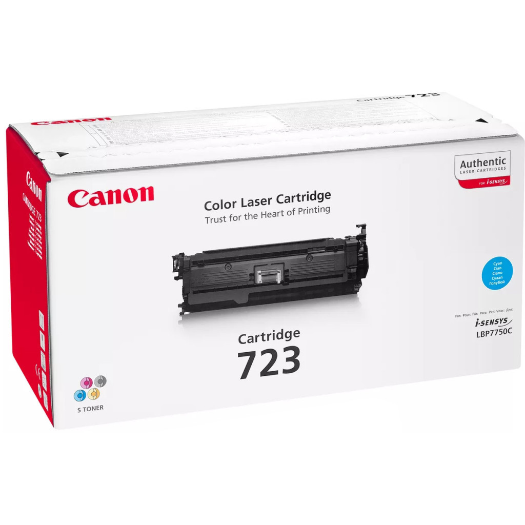 Картридж Canon 723 для LBP7750/LBP7750Cdn cyan (2643B002) - изображение 1