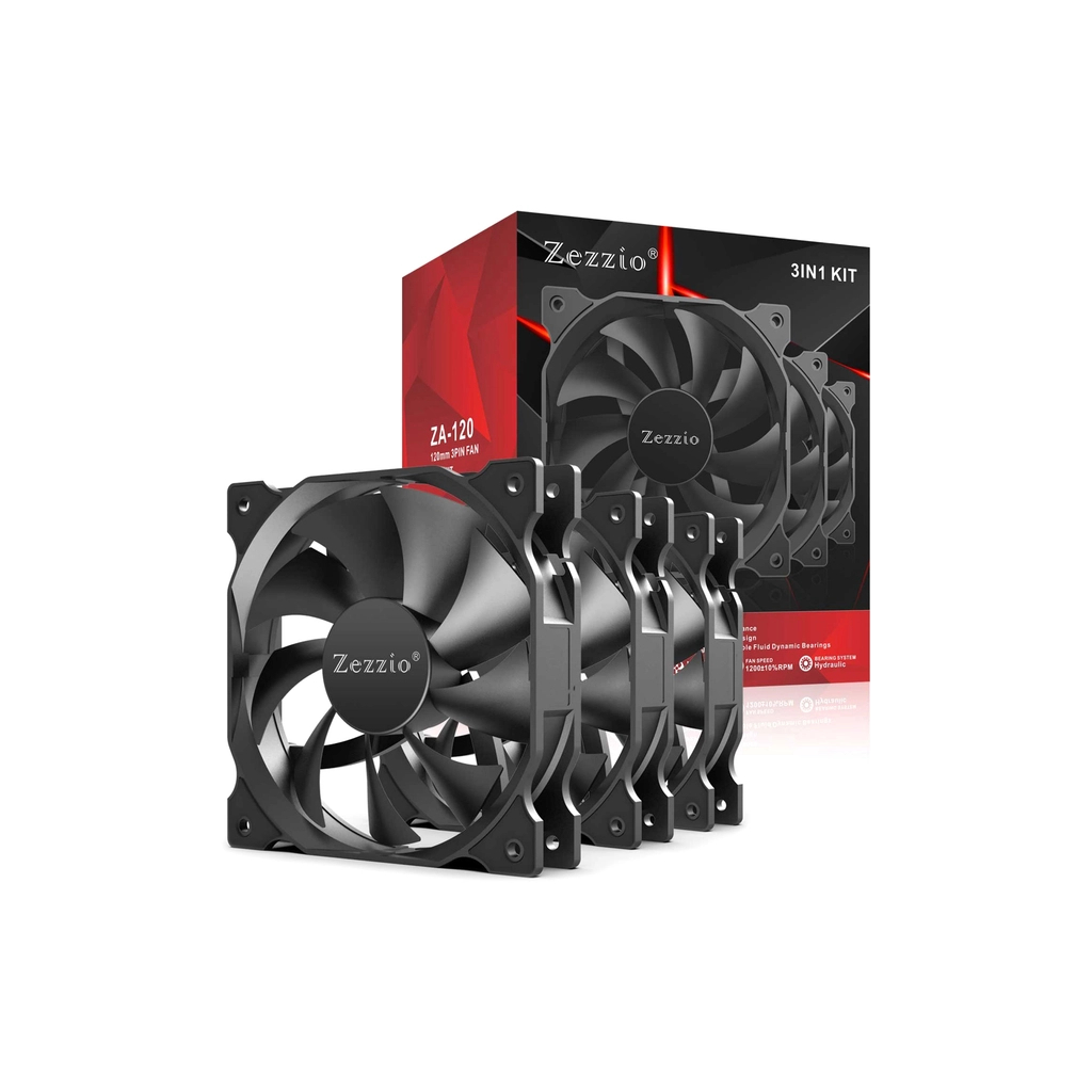 Кулер до корпусу Zezzio ZA-120 3 in 1 Kit - зображення 2
