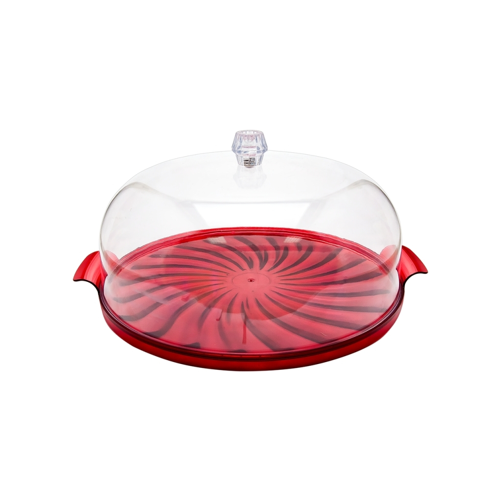 Тортівниця Irak Plastik Kristal Червона (5467) - зображення 1