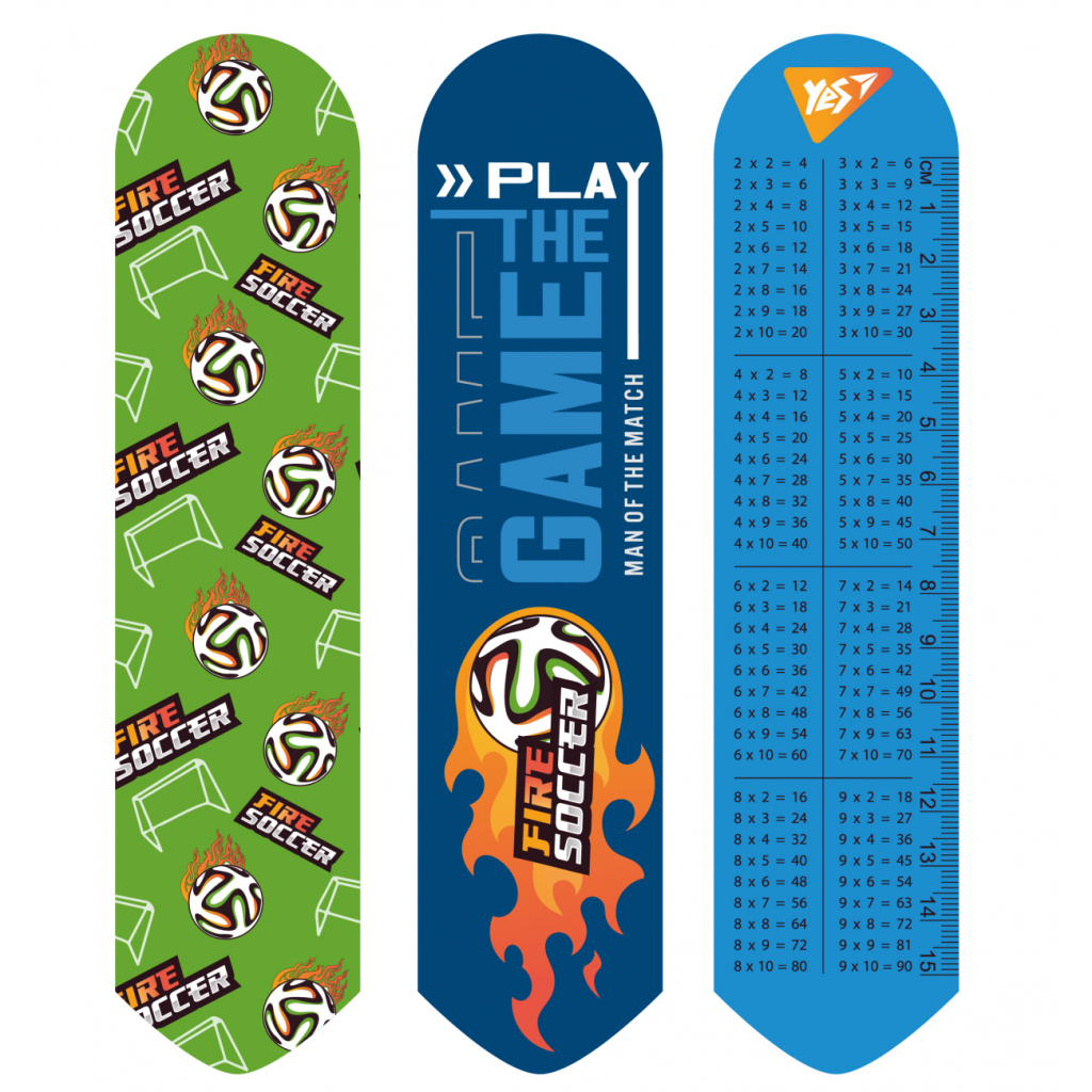 Закладки для книг Yes 2D Football зелена (708140) - зображення 1