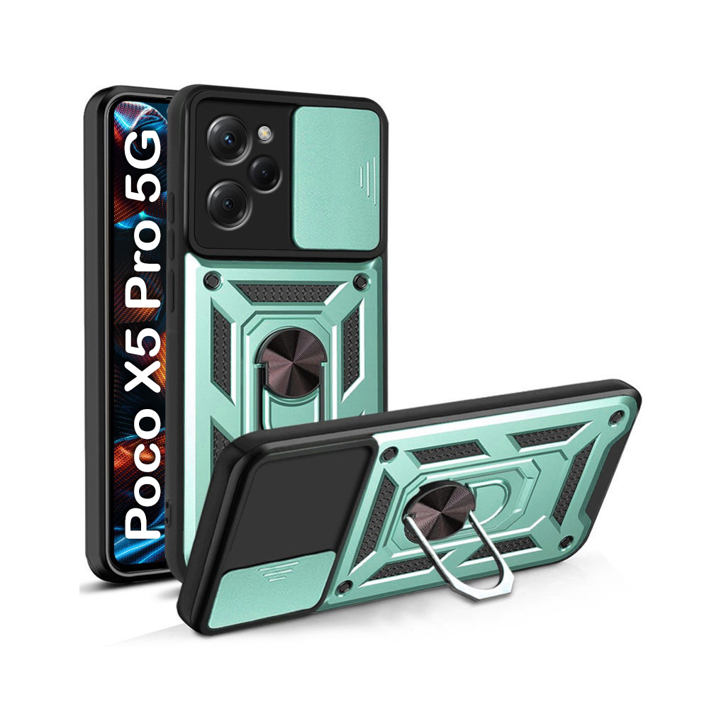 Чохол до мобільного телефона BeCover Military Poco X5 Pro 5G Dark Green (709116) - зображення 1