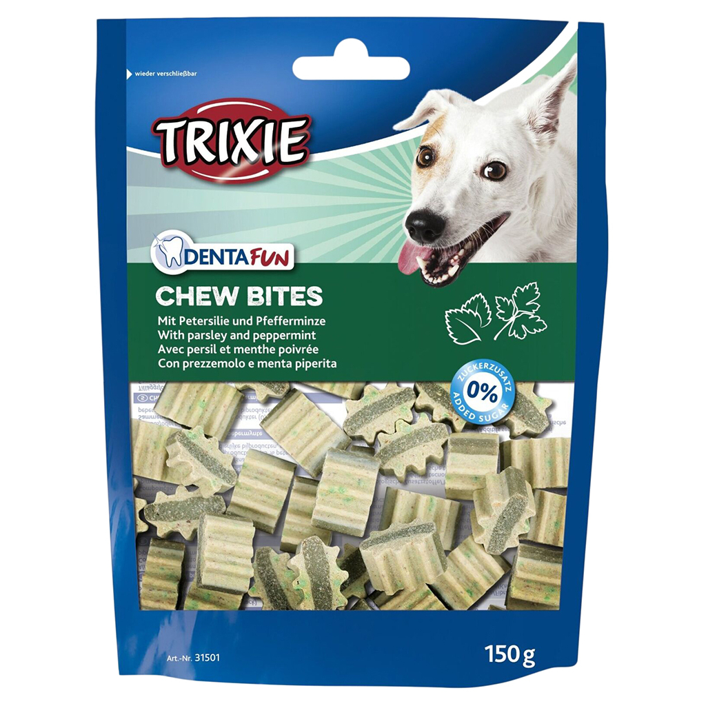 Ласощі для собак Trixie DENTA fun Chew Bites з петрушкою і м'ятою 150 г (4053032002654) - зображення 1