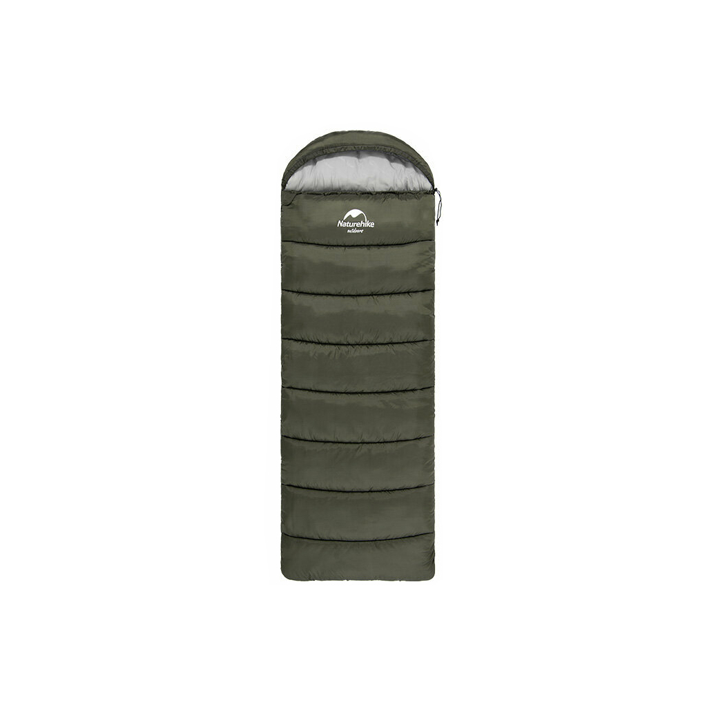 Спальний мішок Naturehike U350 NH20MSD07 Hollow Cotton Right Green (6927595767238-R) - зображення 1
