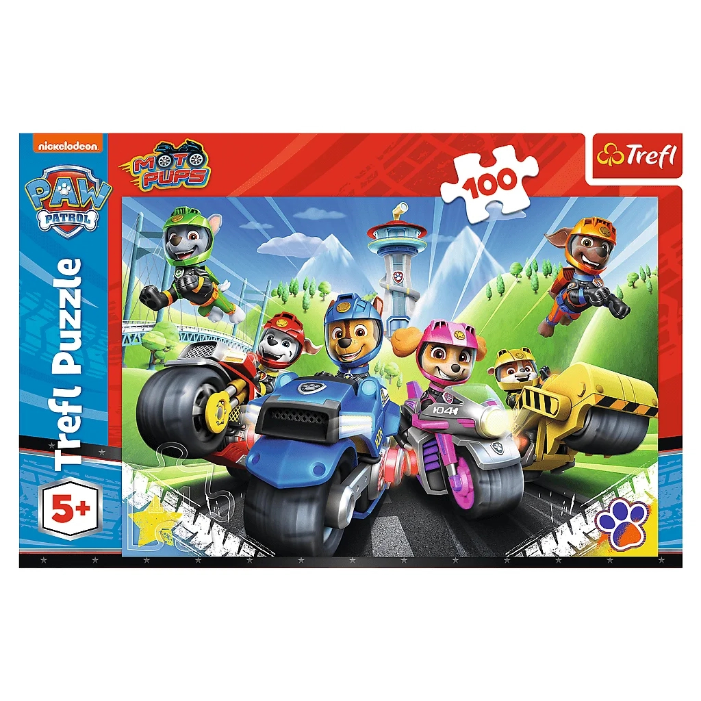 Пазл Trefl Paw Patrol Щенячий патруль на мотоциклах 100 елементів (5900511164305) - зображення 3