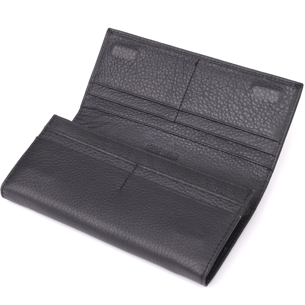 Гаманець ST Leather З натуральної шкіри Чорний (23097) - зображення 5