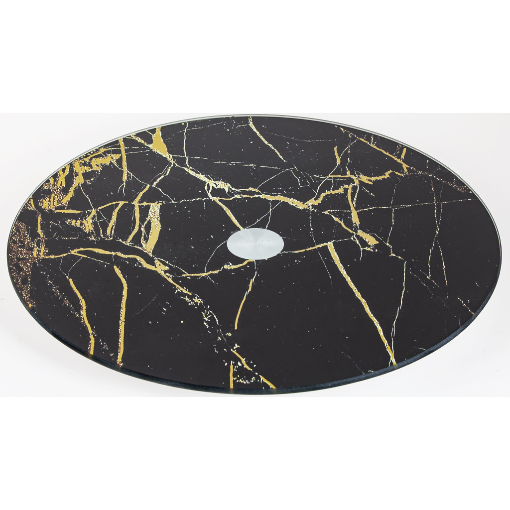 Тортівниця Viva Marble поворотна низька 30 см Чорна (S3012/2-Z306) - зображення 1