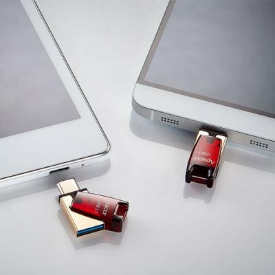 USB флеш накопичувач Apacer 64GB AH180 Red Type-C Dual USB 3.1 (AP64GAH180R-1) - зображення 6