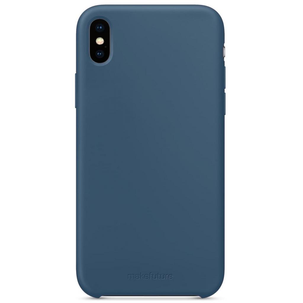 Чохол до мобільного телефона MakeFuture Silicone Case Apple iPhone XS Max Blue (MCS-AIXSMBL) - зображення 2